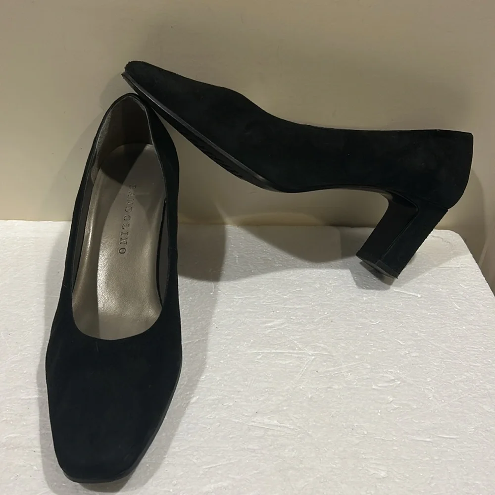 Bandolino suede leather slip on heels pumps from Nordstrom women Size 6.5 black